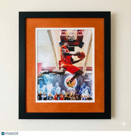 Justise Winslow Duke Blue Devils Signed Basketball 11x14 Custom Framed Photo PSA