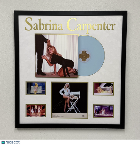 Sabrina Carpenter Signed Vinyl Frame "32x34" Autographed Man's Best Friend