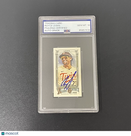 2025 Topps Allen & Ginter #221 Royce Lewis Signed Card Auto 10 PSA Slabbed Twins