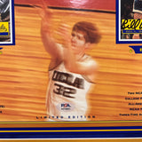 John Wooden and Bill Walton Custom Framed Display UCLA Signed Photo PSA