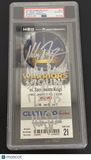 Klay Thompson Signed Basketball Ticket PSA Autographed Warriors