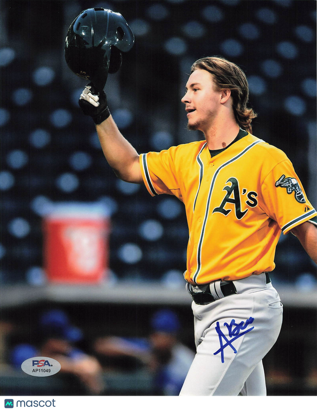 Austin Beck Oakland Athletics Signed 8x10 Photo PSA