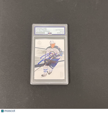 2014-15 Upper Deck Spa Hockey#102 Jacob Trouba Signed Card PSA Winnipeg Jets