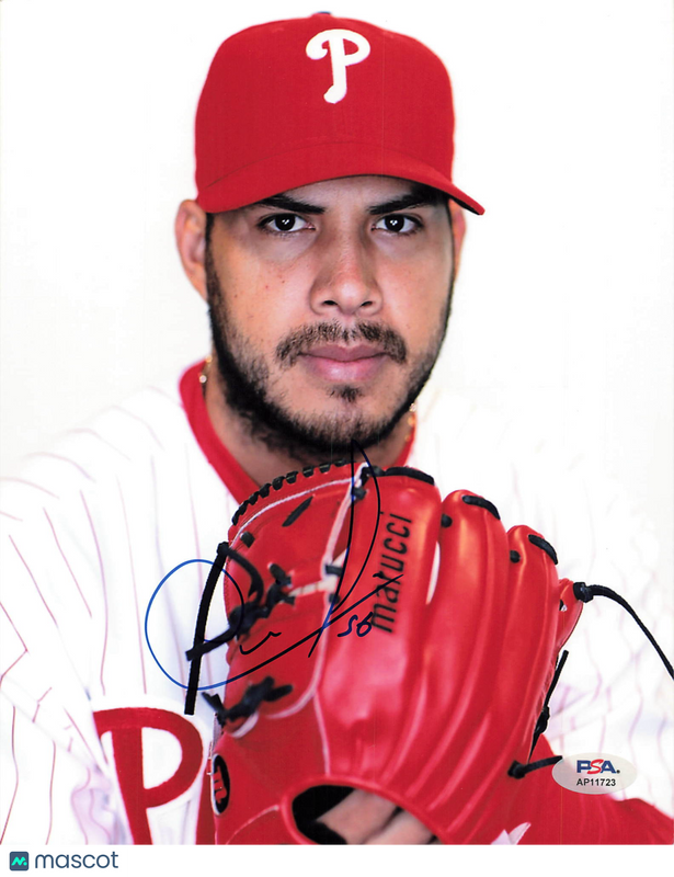 Cesar Jimenez Philadelphia Phillies Signed 8x10 Photo PSA