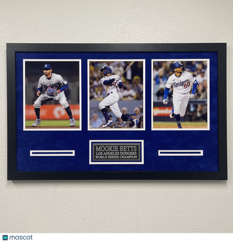 Mookie Betts Framed 3 Photo Display Los Angeles Dodgers