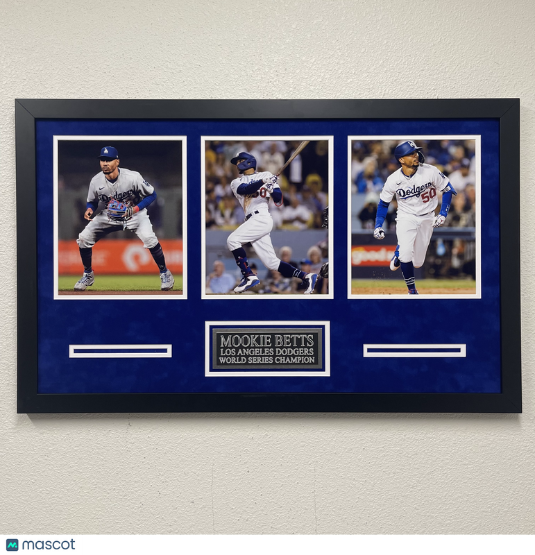 Mookie Betts Framed 3 Photo Display Los Angeles Dodgers
