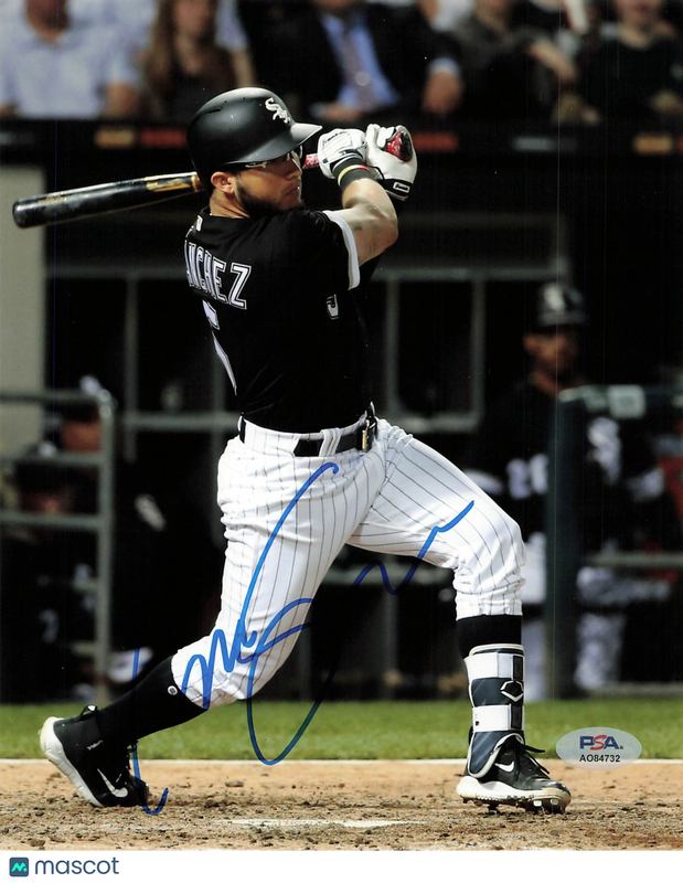 Yolmer Sanchez Chicago White Sox Signed 8x10 Photo PSA