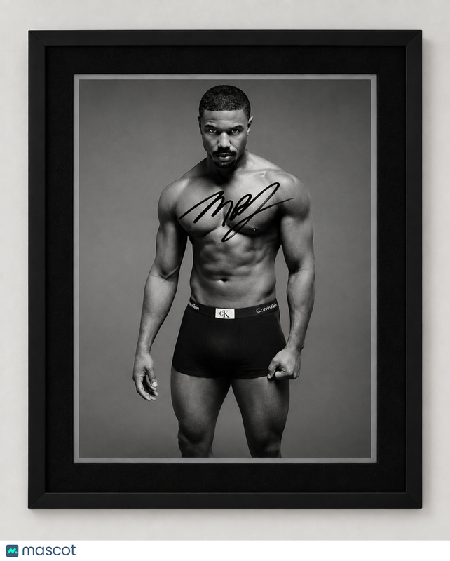 Michael B. Jordan Signed 11x14 Framed Photo Calvins or Nothing BAS Autographed