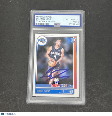 Jalen Suggs 2021-22 Panini Hoops Basketball#210 Signed Card PSA Autographed
