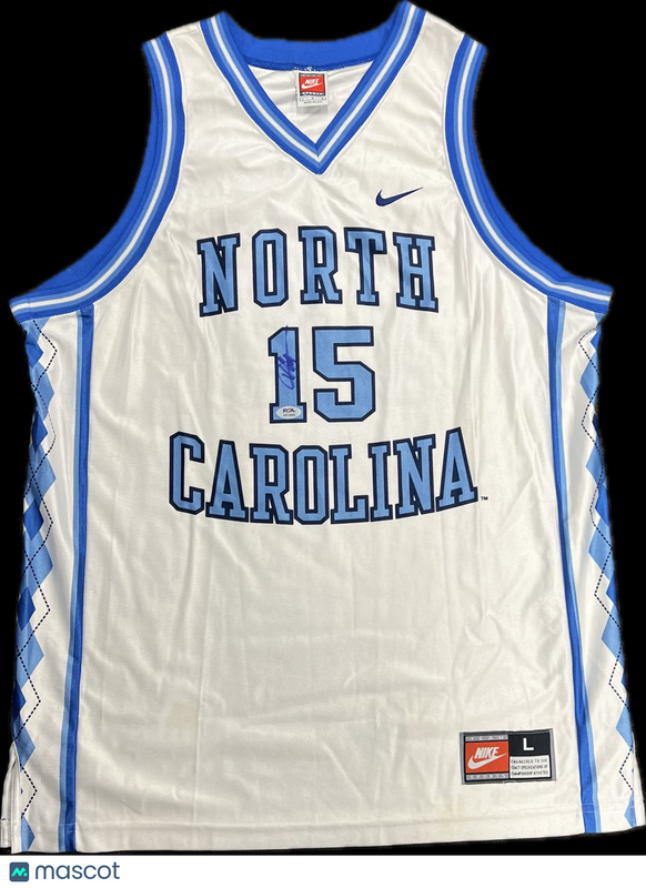 Vince Carter Signed Jersey PSA North Carolina Tar Heels Autographed