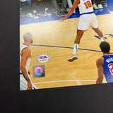 Stephen Curry Golden State Warriors Signed Basketball 11x14 Photo PSA