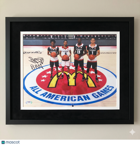 De'Aaron Fox San Antonio Spurs Signed Basketball 11x14 Custom Framed Photo PSA