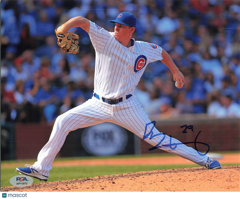 Rob Zastryzny Signed 8x10 Photo PSA Chicago Cubs