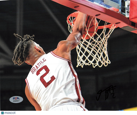 Trevon Brazile Arkansas Razorbacks Signed Basketball 8x10 Photo PSA