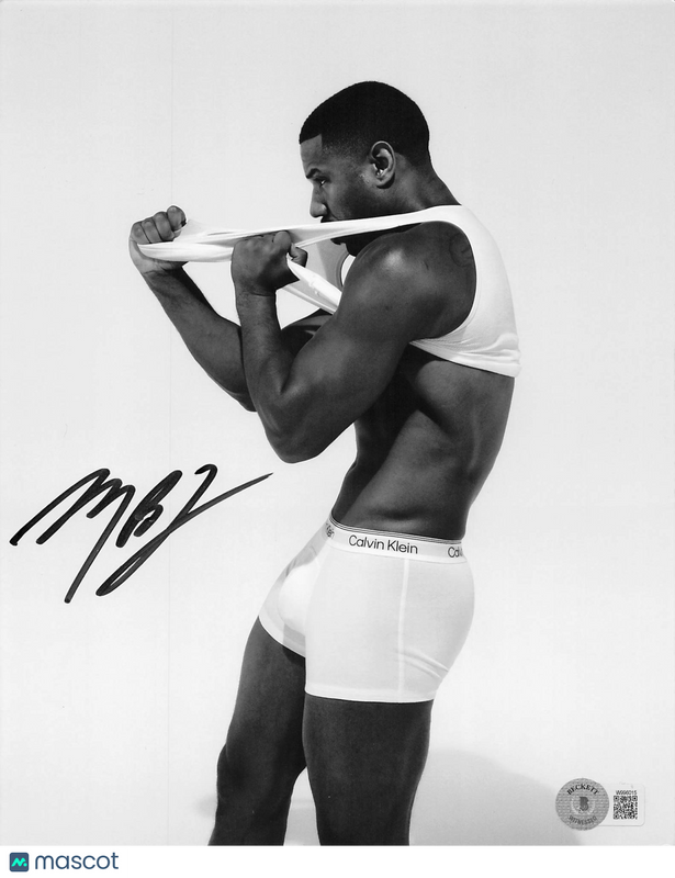 Michael B. Jordan Signed 8x10 Photo BAS Autographed Calvin Klein
