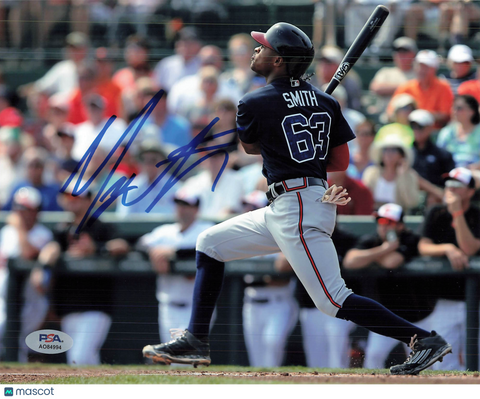 Mallex Smith Atlanta Braves Signed 8x10 Photo PSA