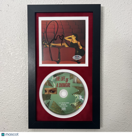 Taylor Swift Signed CD Cover Framed PSA/DNA Autographed The Life of a Showgirl
