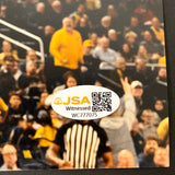 Yaxel Lendeborg Michigan Wolverines Signed Basketball 11x14 Photo JSA