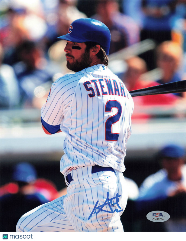 Ian Stewart Chicago Cubs Signed 8x10 Photo PSA