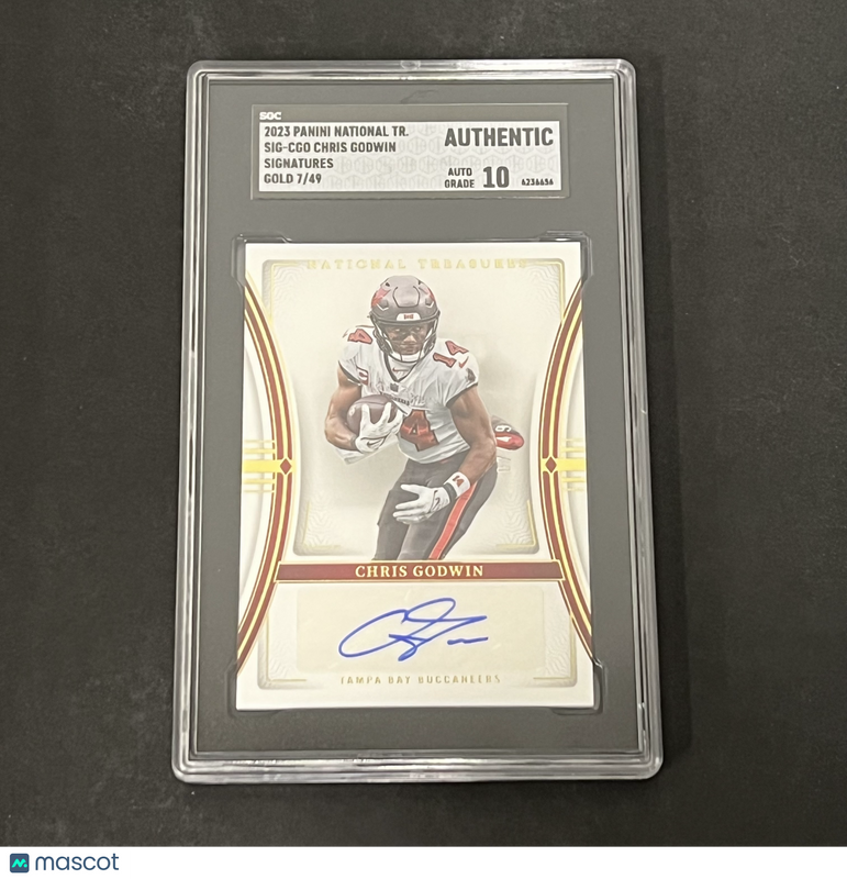 2023 Panini National Treasures #SIG-CGO Chris Godwin SGC Authentic Auto 10
