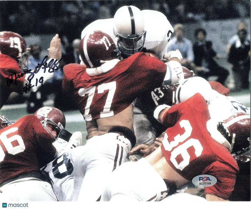 Murray Legg Signed Alabama Crimson Tide Football 8x10 Photo PSA Autographed