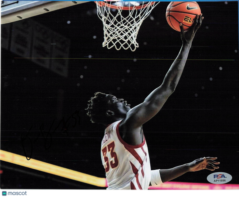 Omaha Biliew Iowa State Cyclones Signed Basketball 8x10 Photo PSA