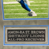 Amon-Ra St. Brown 10-Card Custom Display Frame Detroit Lions