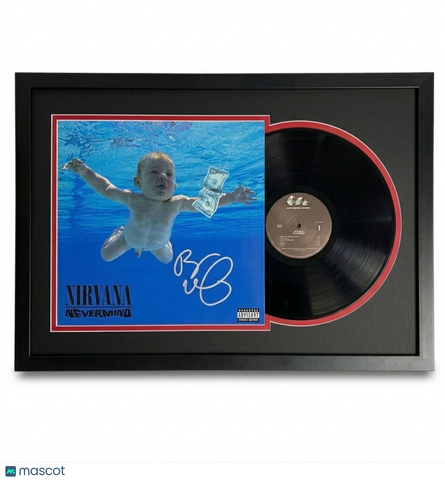 Butch Vig signed Nevermind Custom Framed Vinyl PSA Album autographed