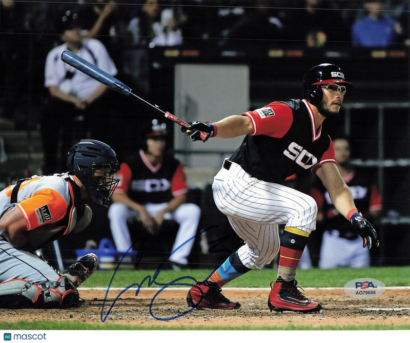 Carlos Sanchez Chicago White Sox Signed 8x10 Photo PSA