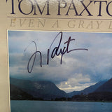 Tom Paxton Signed Even a Gray Day Custom Framed Vinyl PSA Album Autographed