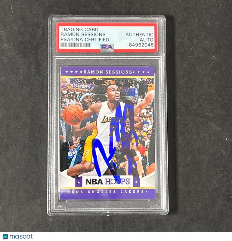2012-13 NBA Hoops #196 Ramon Sessions Signed AUTO PSA Slabbed Lakers