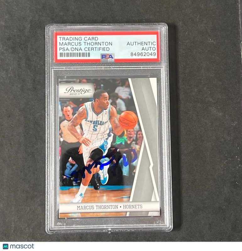 2010-11 Panini Prestige #76 Marcus Thornton Signed Card AUTO PSA Slabbed Hornets