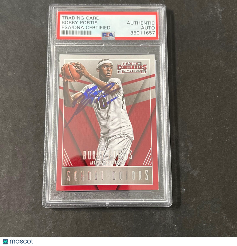 2015 Panini Contenders Draft Picks #5 Bobby Portis Signed Card AUTO PSA Slabbed