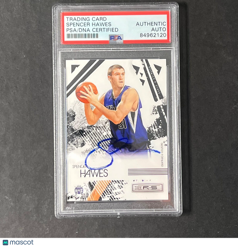 2009-10 Panini R&S #85 Spencer Hawes Signed Card AUTO PSA/DNA Slabbed RC Kings