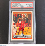 2006 Topps #6 Al Harrington Signed Card AUTO PSA Slabbed Hawks