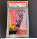 2014-15 NBA Prestige #39 Nicolas Batum Signed Card AUTO PSA Slabbed Blazers