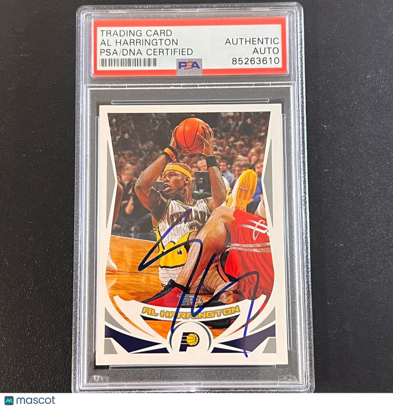 2004 Topps #59 Al Harrington Signed Card AUTO PSA Slabbed Pacers