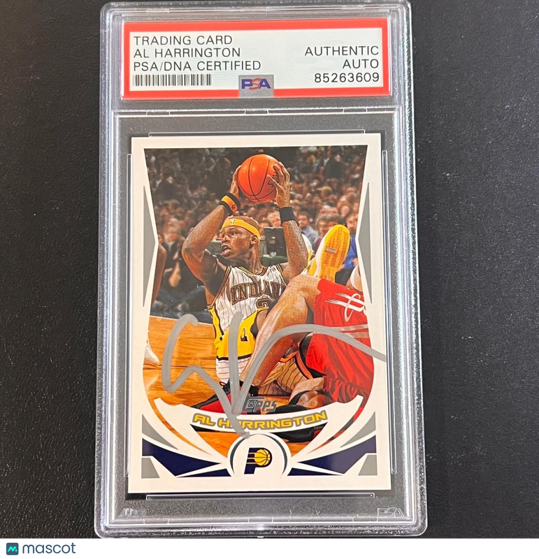 2004 Topps #59 Al Harrington Signed Card AUTO PSA Slabbed Pacers