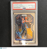2020-21 Panini-Prizm #83 Dwight Powell Card AUTO PSA Slabbed Mavericks