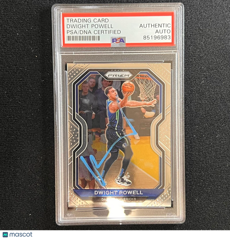 2020-21 Panini-Prizm #83 Dwight Powell Card AUTO PSA Slabbed Mavericks