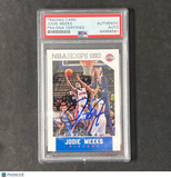 2015-16 NBA Hoops #153 Jodie Meeks Signed Card AUTO PSA Slabbed Pistons