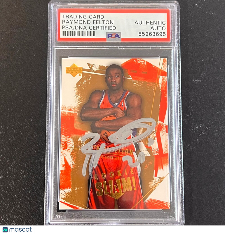 2005-06 Upper Deck Basketball #101 Raymond Felton Signed Card AUTO PSA/DNA Slabb