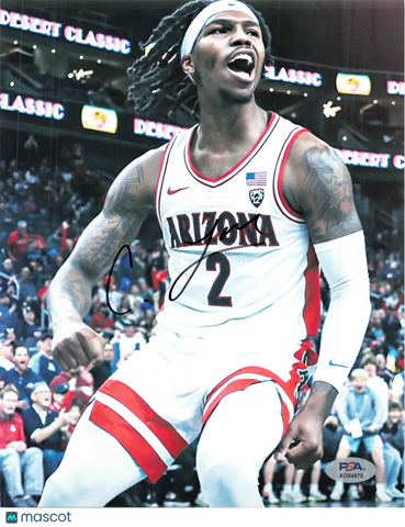Caleb Love Signed 8x10 Photo PSA Arizona Wildcats