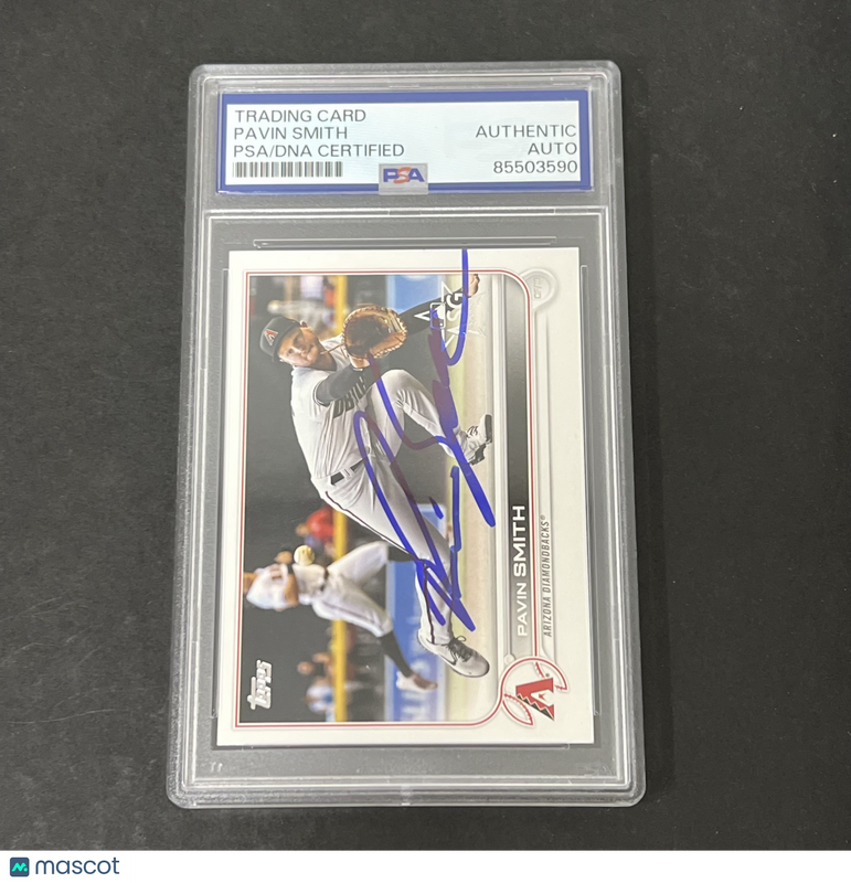 2022 Topps Series 1 #106 Pavin Smith signed card PSA