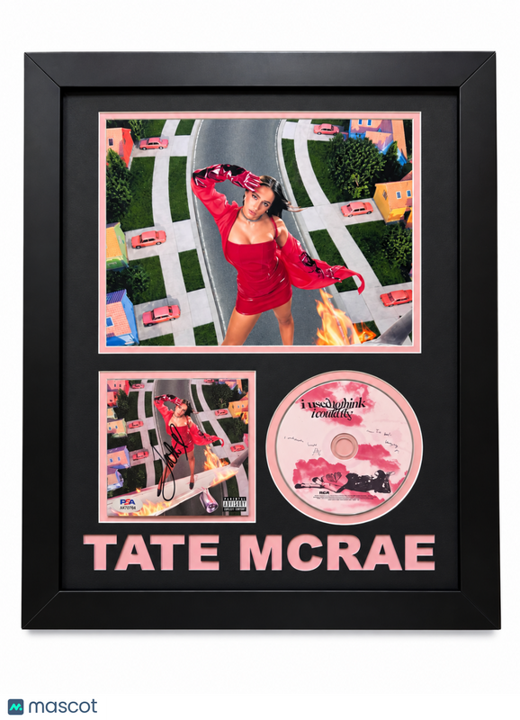 Tate McRae Signed Framed Vinyl I Used to Think I Could Fly PSA Autographed 16x20