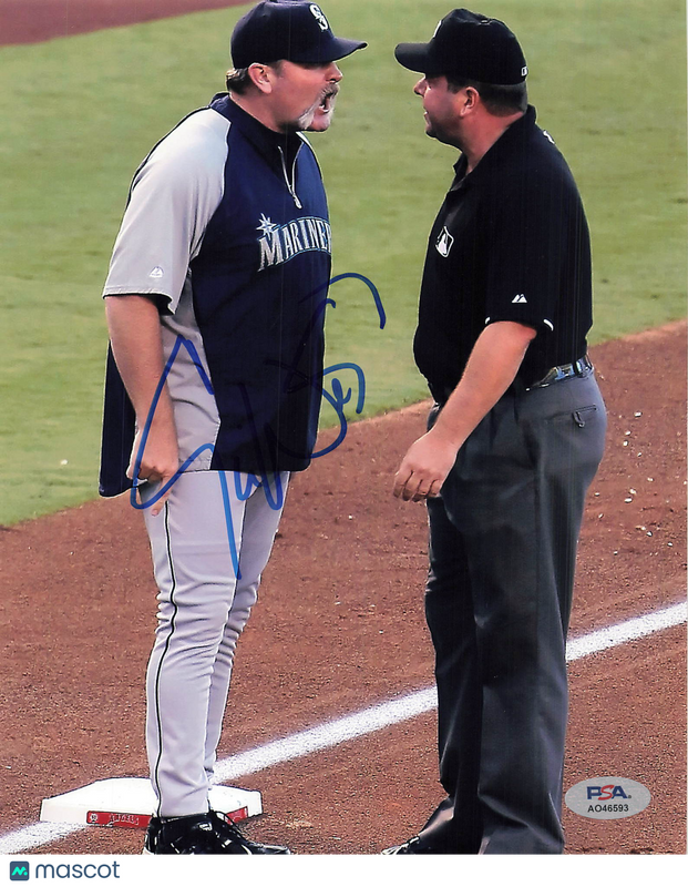 Eric Wedge Seattle Mariners Signed 8x10 Photo PSA