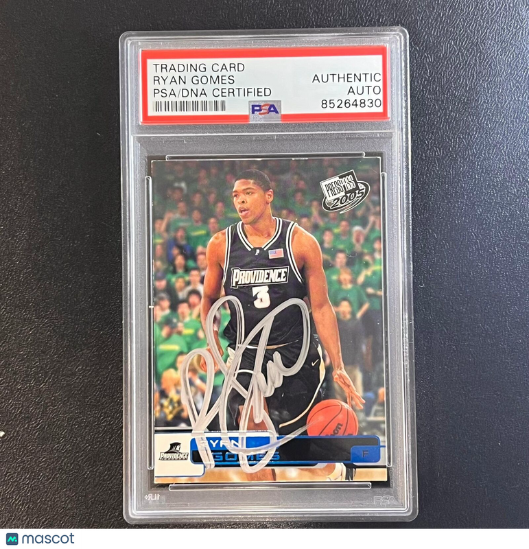 2005 Press Pass #B13 Ryan Gomes Signed AUTO PSA Slabbed Providence