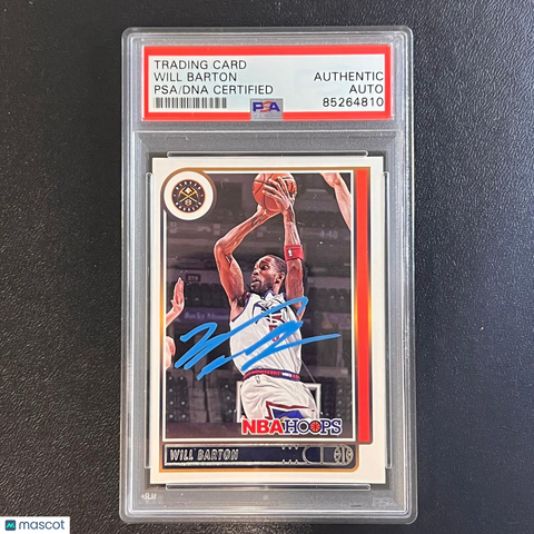 2021-22 Panini Hoops #31 Will Barton Signed Card AUTO PSA Slabbed Nuggets