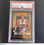 2003-04 Upper Deck Rookie Orientation #124 Brian Cook Signed Card AUTO PSA Slabb