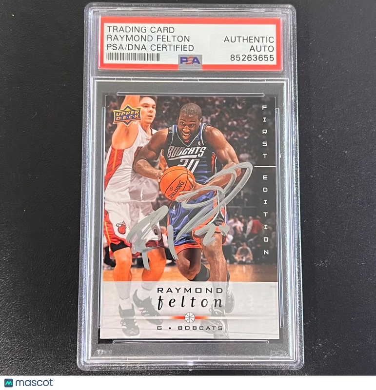 2008-09 Upper Deck First Edition Basketball #20 Raymond Felton Signed Card AUTO